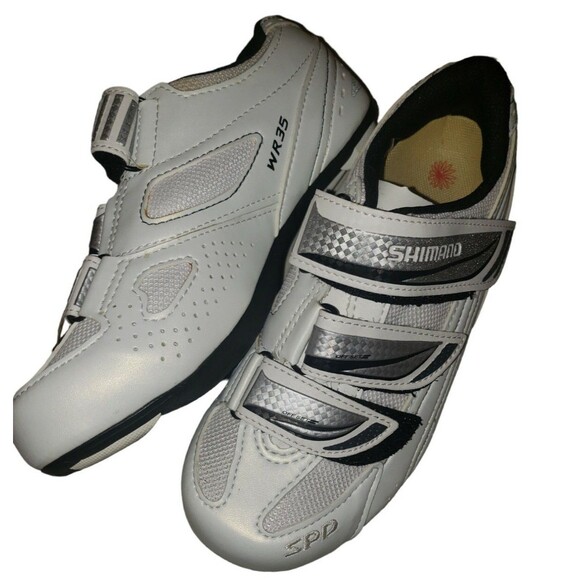 Shimano WR35 Women's 2-Bolt SPD Road Cycling Shoes White EU 36 US 6 W/Defects - Picture 2 of 5